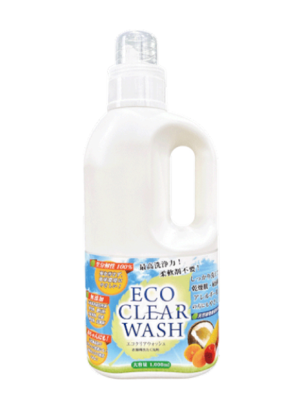 エコクリアウォッシュ(衣服用洗濯洗剤) Eco Clear Wash (laundry detergent for clothes)